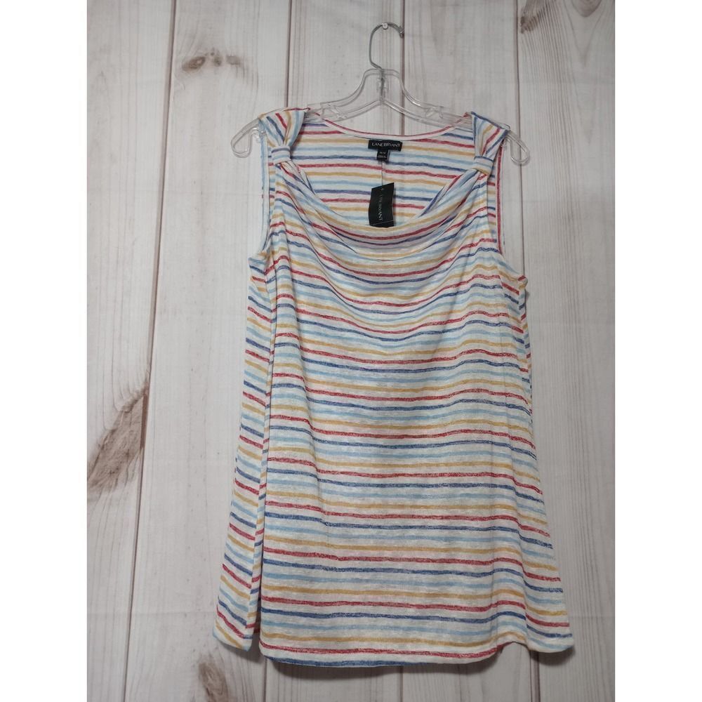 Lane Bryant Shirt Ladies 10 Sleeveless Semi Sheer